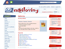 Tablet Screenshot of mailoviny.sk